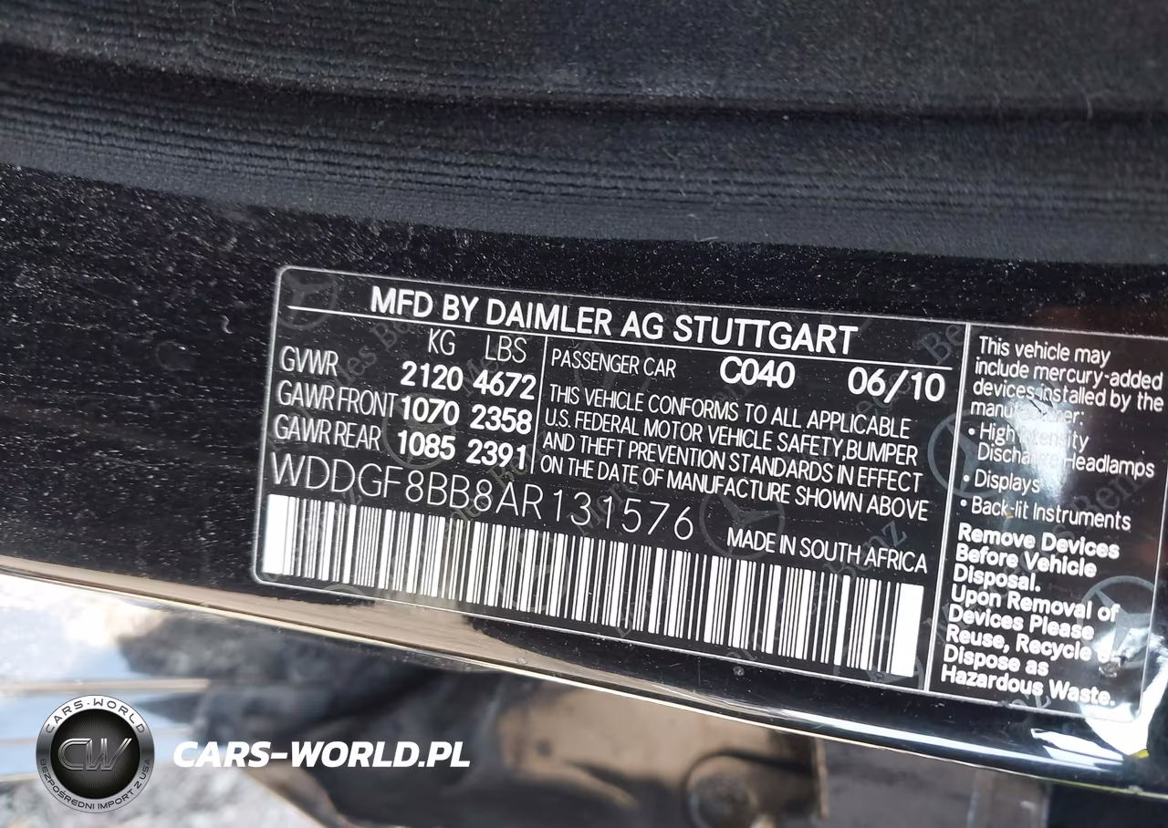 2010 Mercedes-Benz C 300 Sport 4Matic VIN:WDDGF8BB8AR131576 - 9