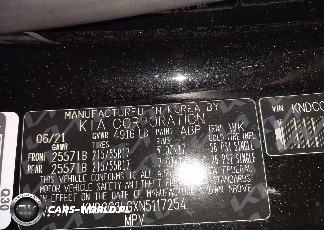 2022 Kia Niro Ev Ex VIN:KNDCC3LGXN5117254 - 9