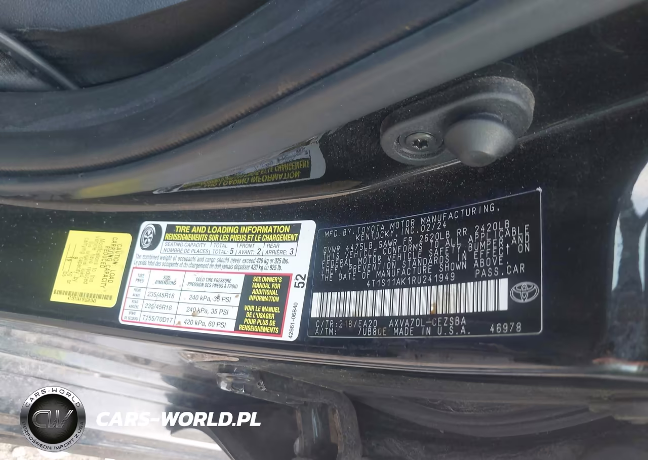 2024 Toyota Camry Se VIN:4T1S11AK1RU241949 - 9