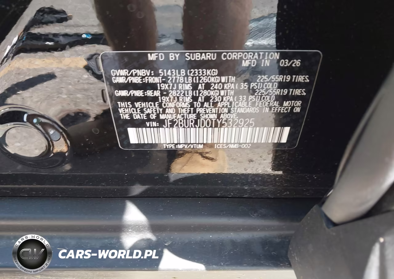 2026 Subaru Outback Touring Xt VIN:JF2BURJD0TY532925 - 9