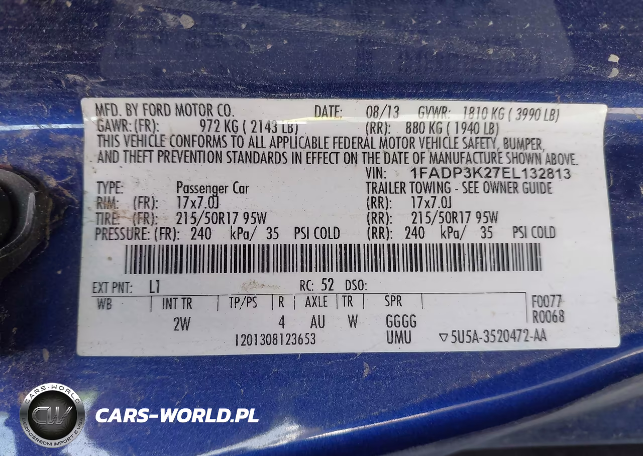 2014 Ford Focus Se VIN:1FADP3K27EL132813 - 9