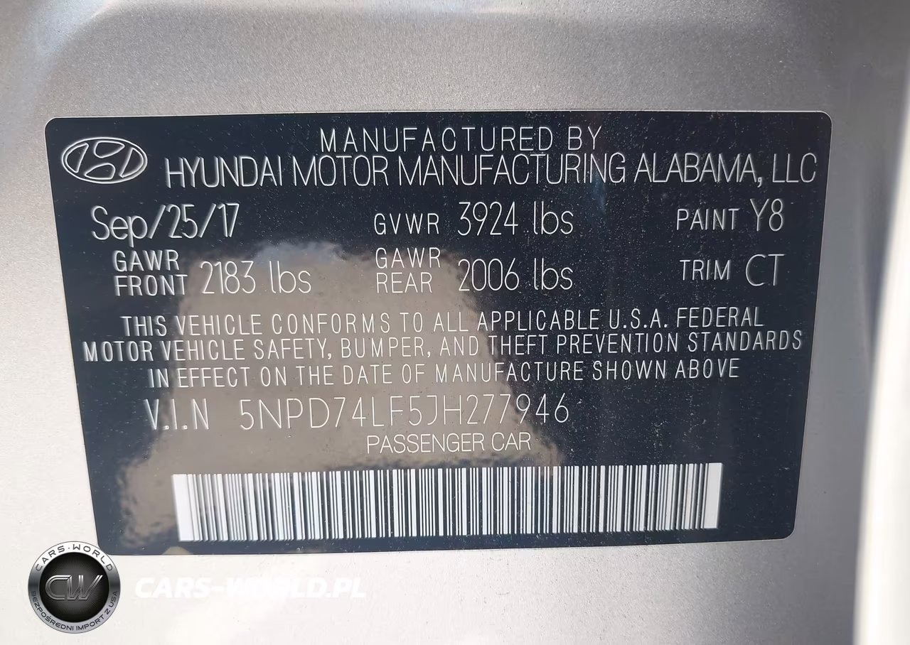 2018 Hyundai Elantra Se VIN:5NPD74LF5JH277946 - 9
