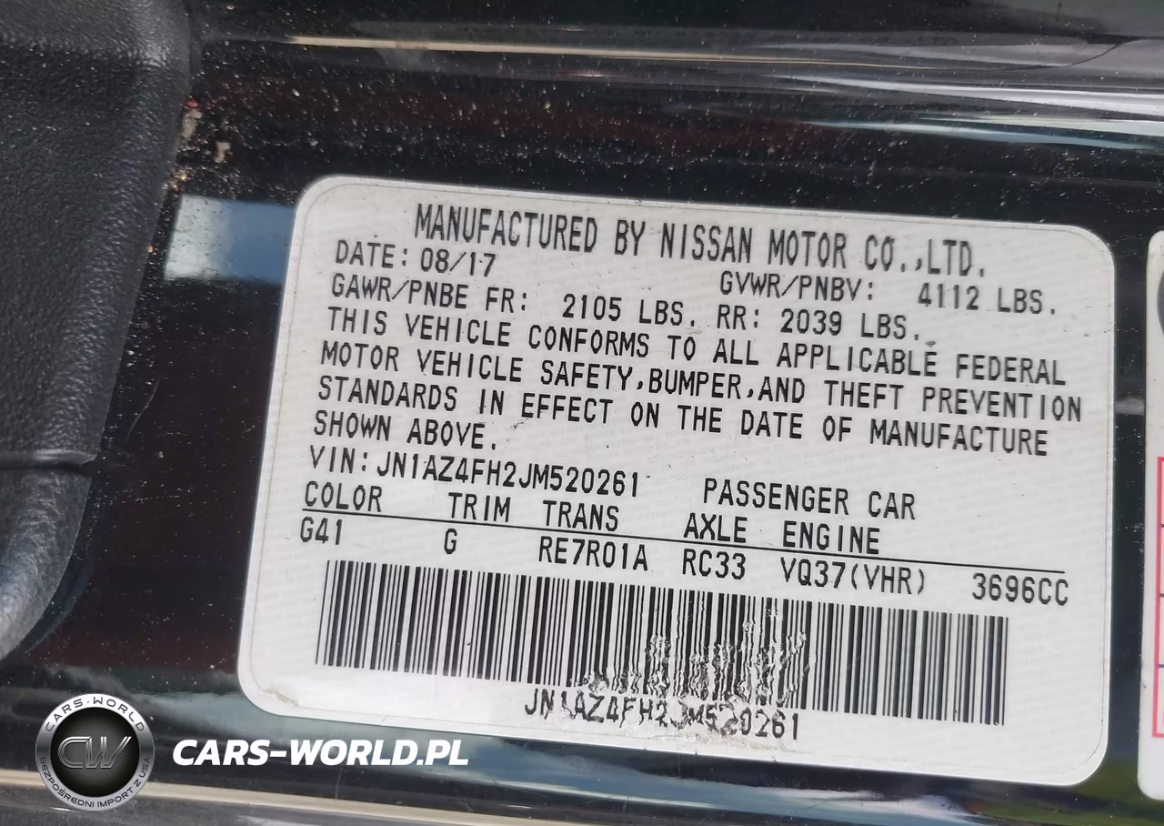 2018 Nissan 370Z Touring VIN:JN1AZ4FH2JM520261 - 9