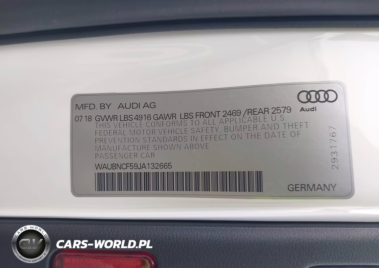 2018 Audi A5 2.0T Premium VIN:WAUBNCF59JA132665 - 9