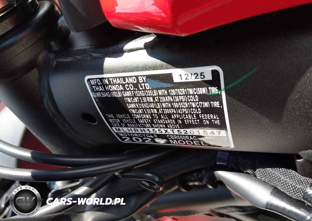 2026 Honda Cbr650 R VIN:MLHRH155XT5201547 - 10