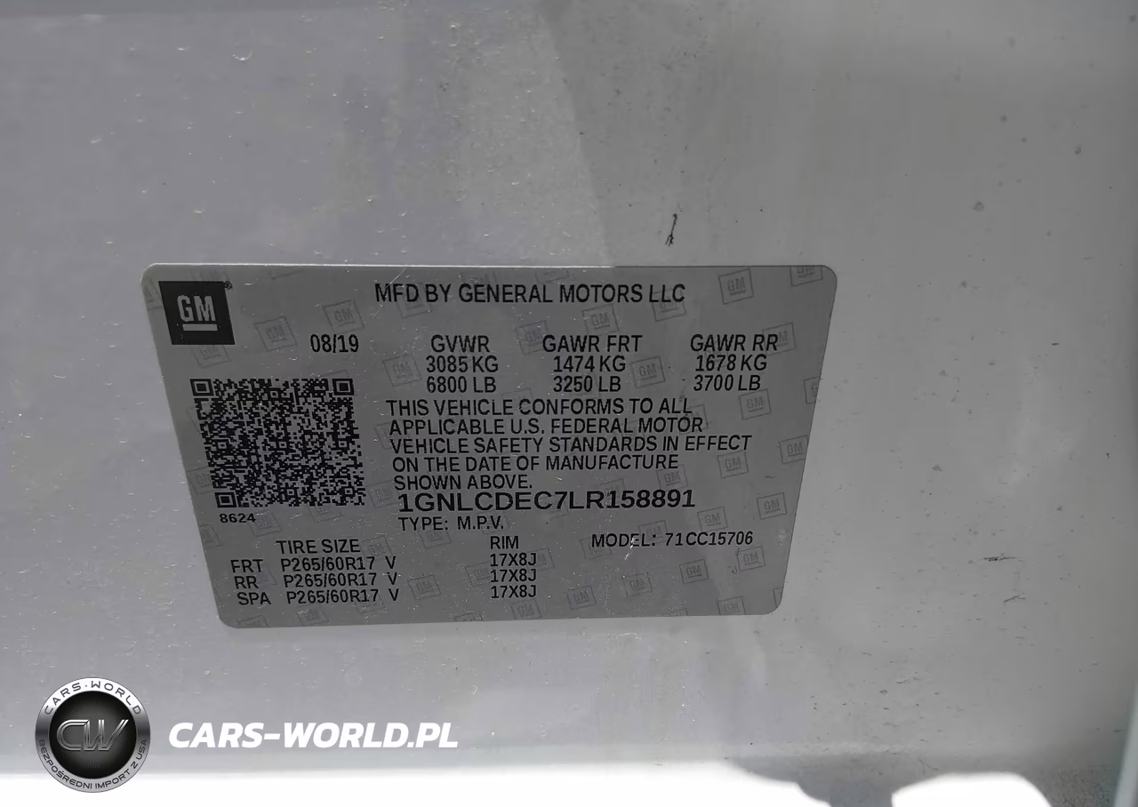 2020 Chevrolet Tahoe 2Wd Commercial Fleet VIN:1GNLCDEC7LR158891 - 9
