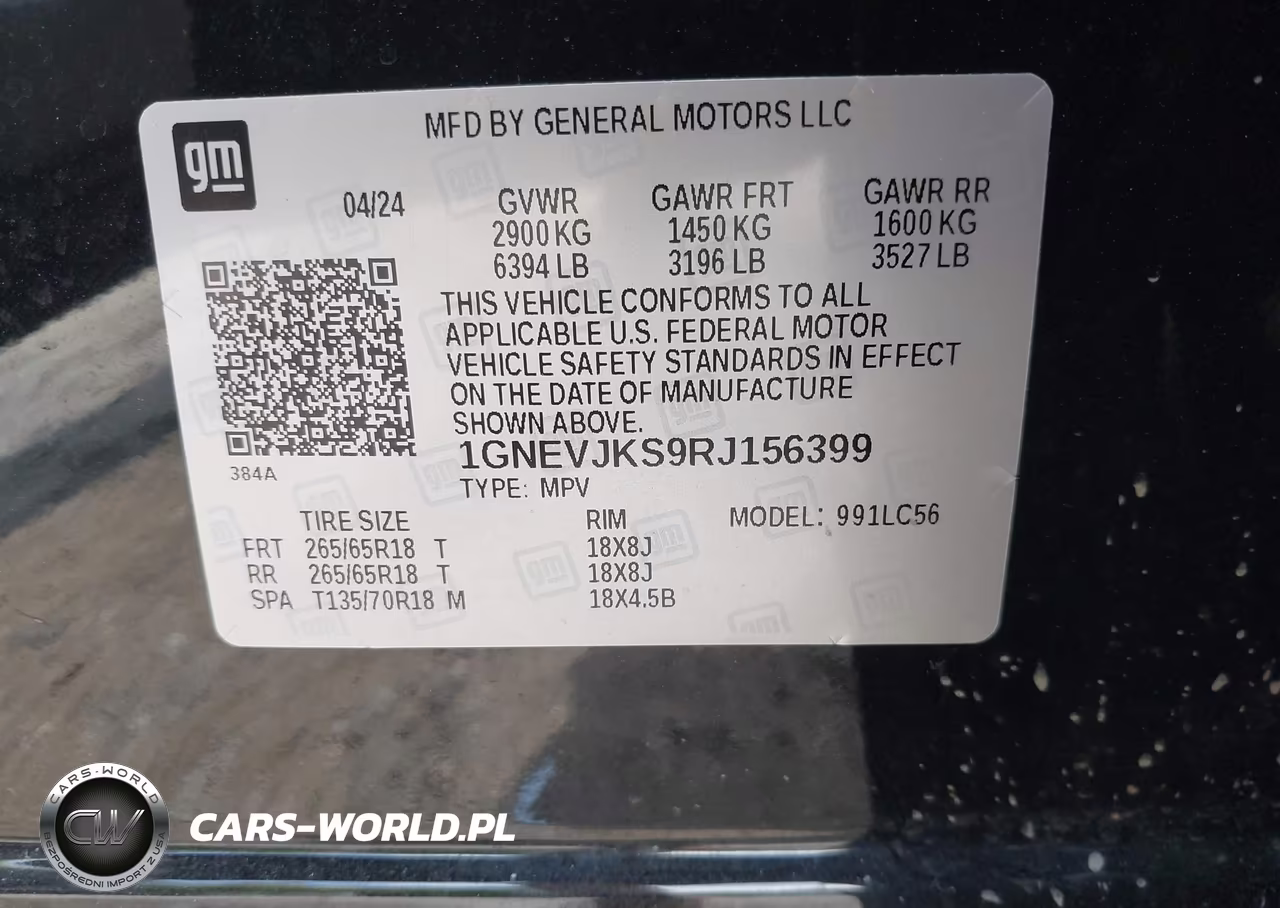 2024 Chevrolet Traverse Awd Z71 VIN:1GNEVJKS9RJ156399 - 9