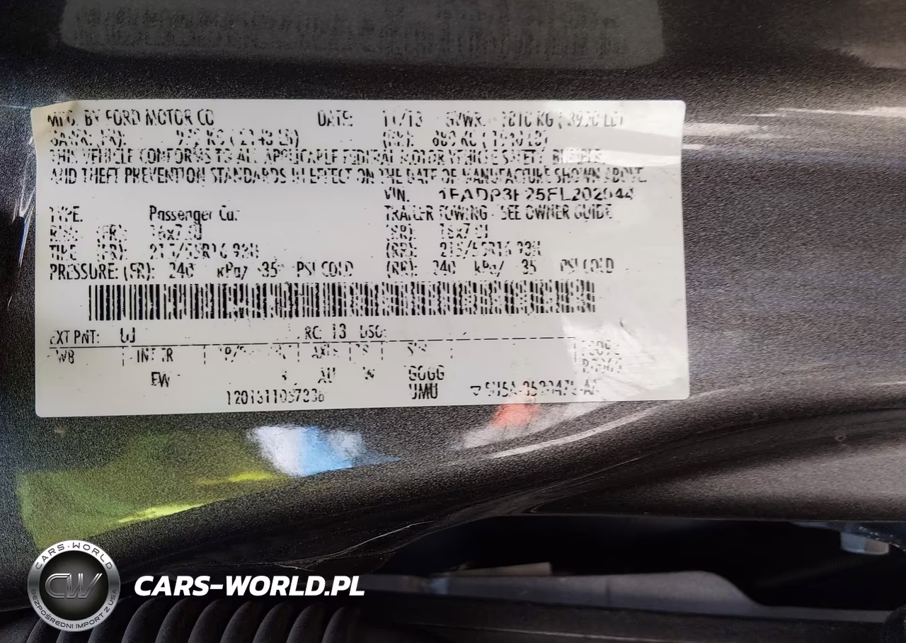 2014 Ford Focus Se VIN:1FADP3F25EL202044 - 9