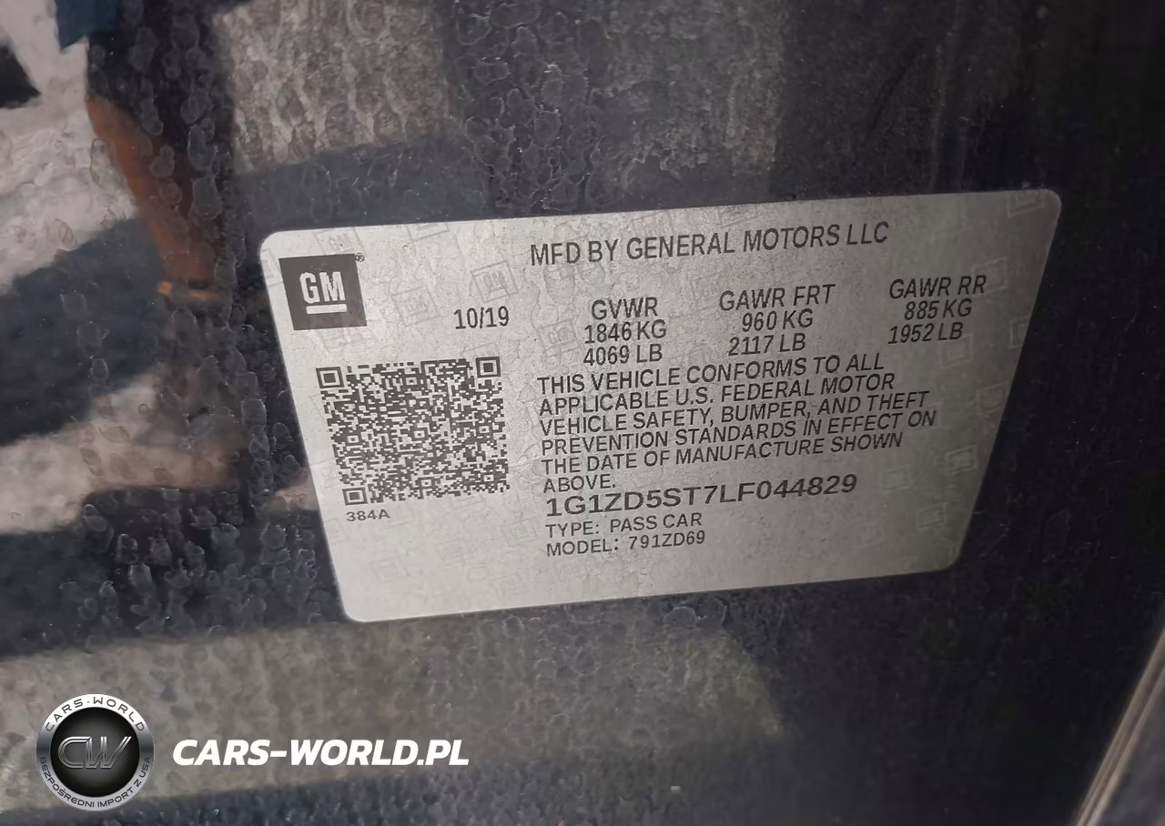 2020 Chevrolet Malibu Fwd Lt VIN:1G1ZD5ST7LF044829 - 9