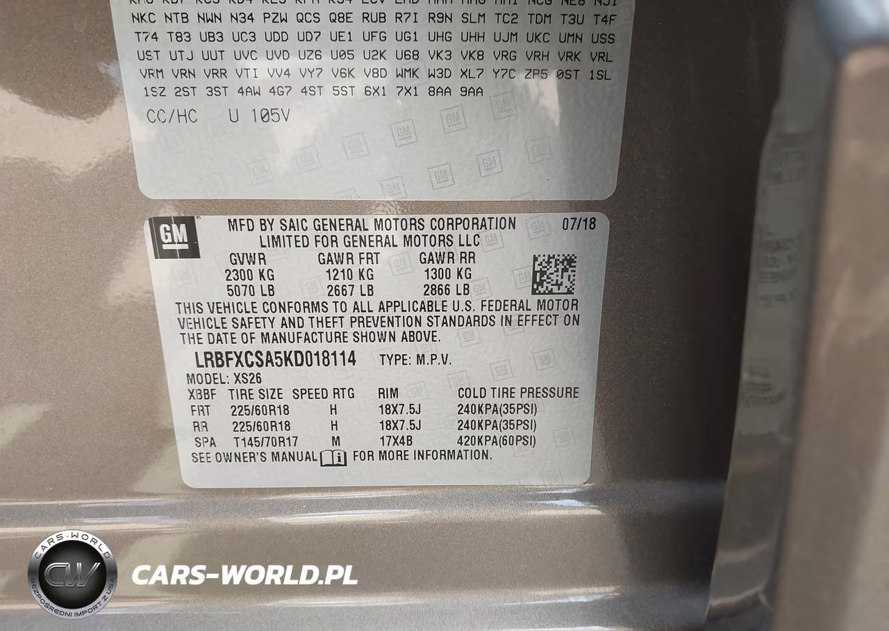2019 Buick Envision Fwd Essence VIN:LRBFXCSA5KD018114 - 9