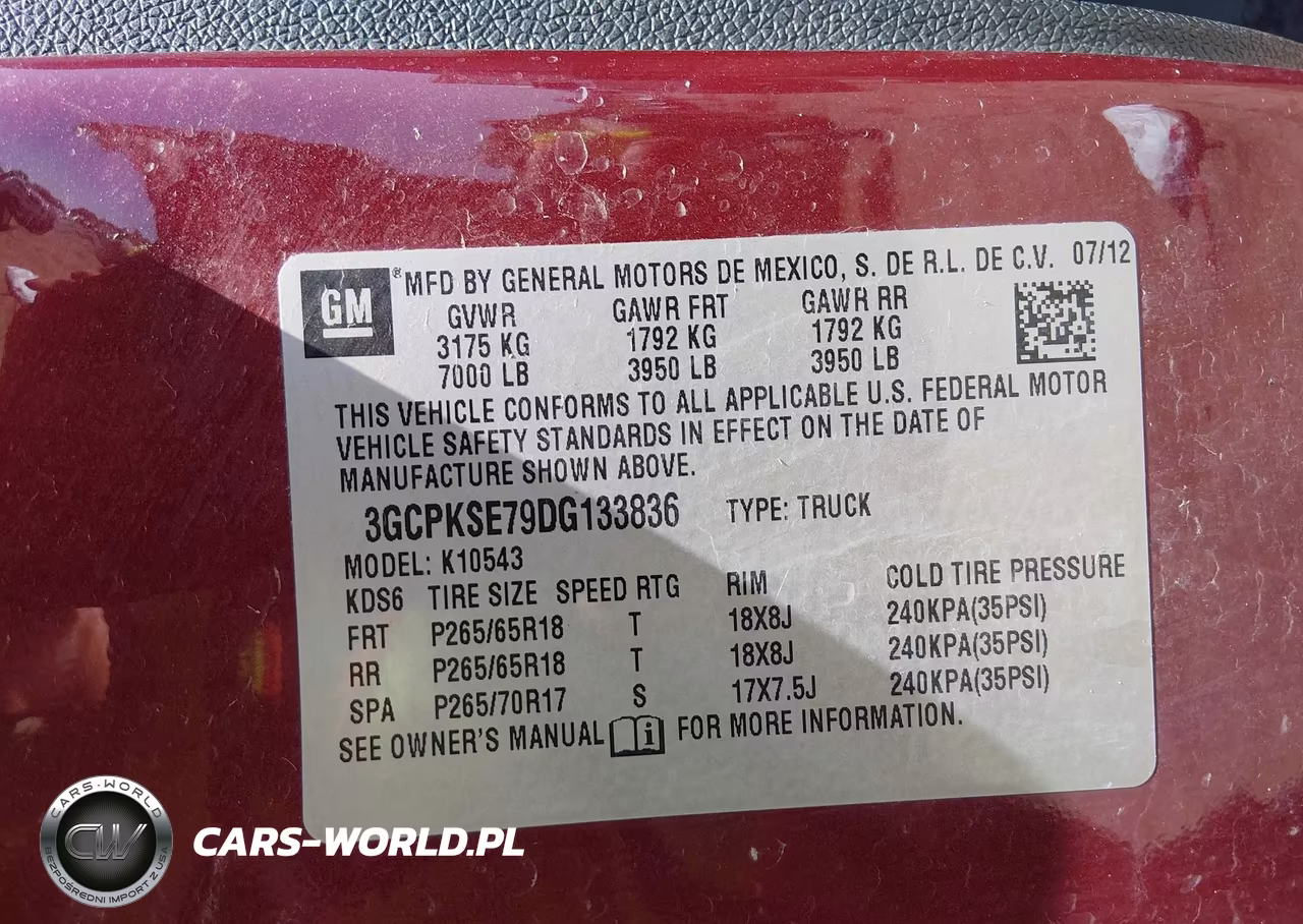 2013 Chevrolet Silverado 1500 Lt VIN:3GCPKSE79DG133836 - 9