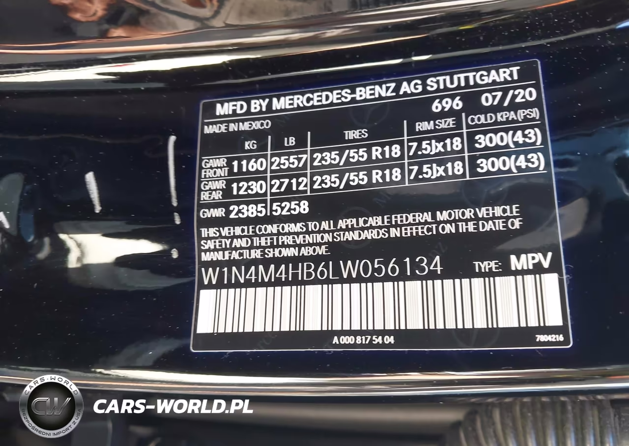 2020 Mercedes-Benz Glb 250 4Matic VIN:W1N4M4HB6LW056134 - 9