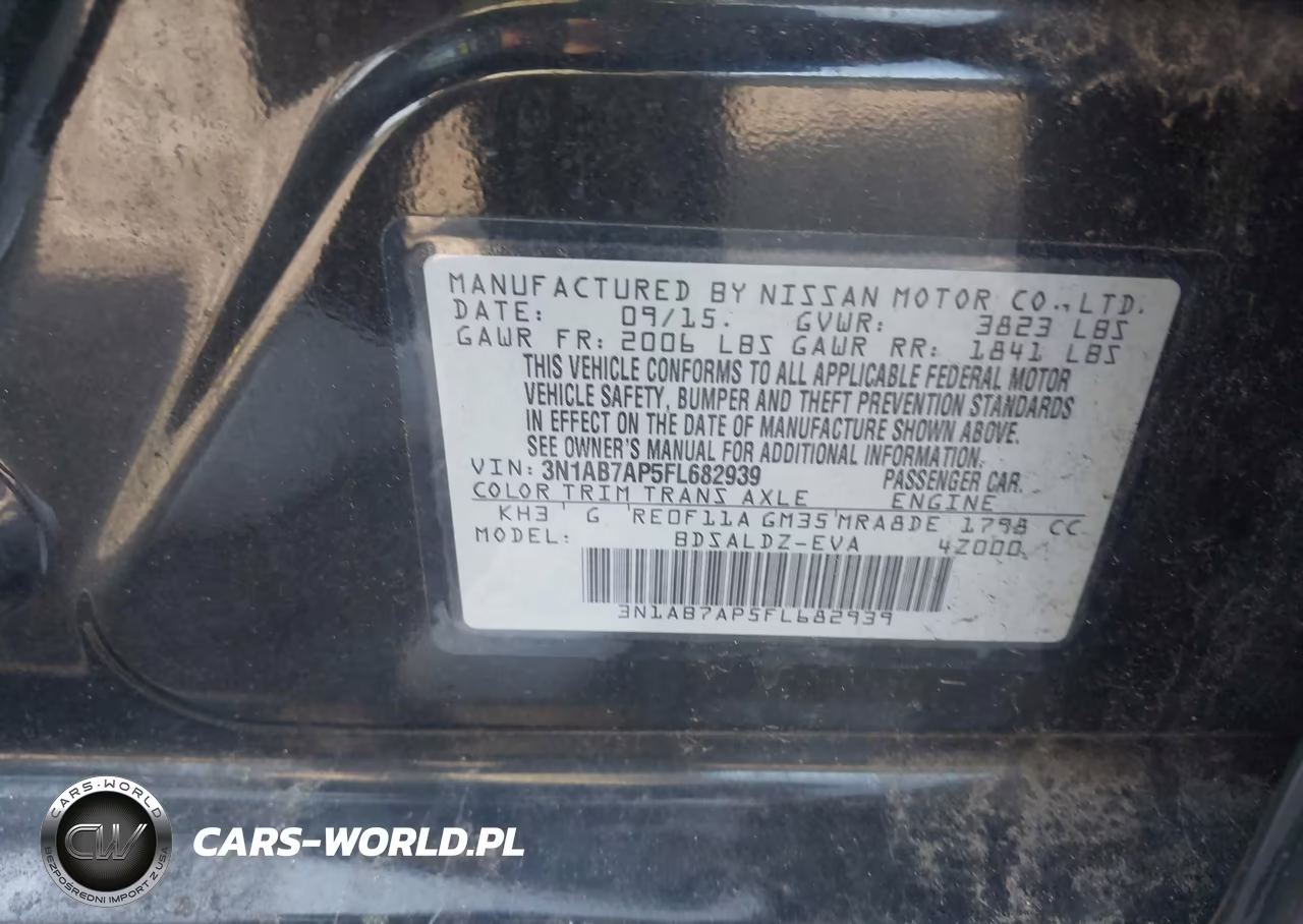 2015 Nissan Sentra Sv VIN:3N1AB7AP5FL682939 - 9
