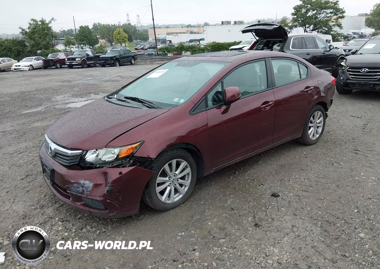 2012 Honda Civic Ex VIN:2HGFB2F88CH600912 - 2