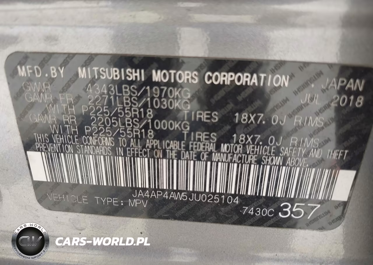 2018 Mitsubishi Outlander Sport 2.4 Sel VIN:JA4AP4AW5JU025104 - 9