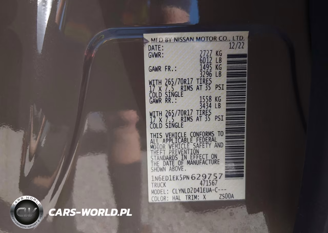 2023 Nissan Frontier Pro-4X 4X4 VIN:1N6ED1EK5PN629757 - 9