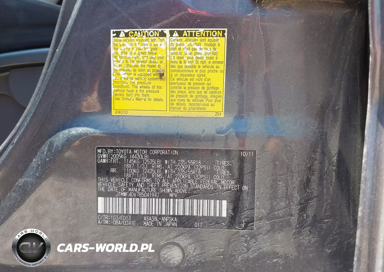 2011 Toyota Rav4 Sport VIN:JTMWF4DV7B5041947 - 9