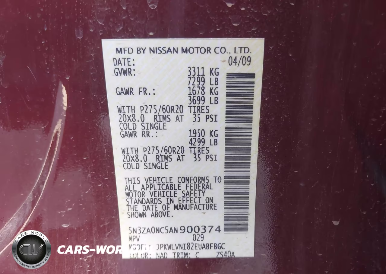 2010 Infiniti Qx56 VIN:5N3ZA0NC5AN900374 - 9