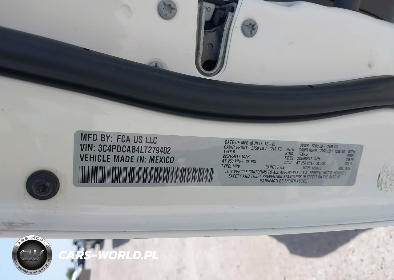 2020 Dodge Journey Se Value VIN:3C4PDCAB4LT279402 - 9