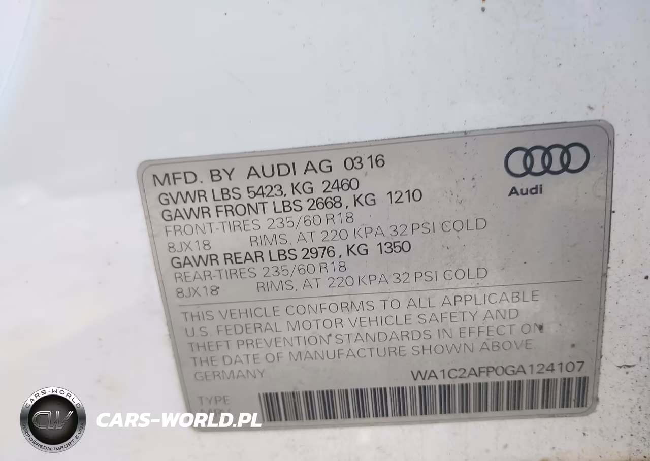 2016 Audi Q5 2.0T Premium VIN:WA1C2AFP0GA124107 - 9