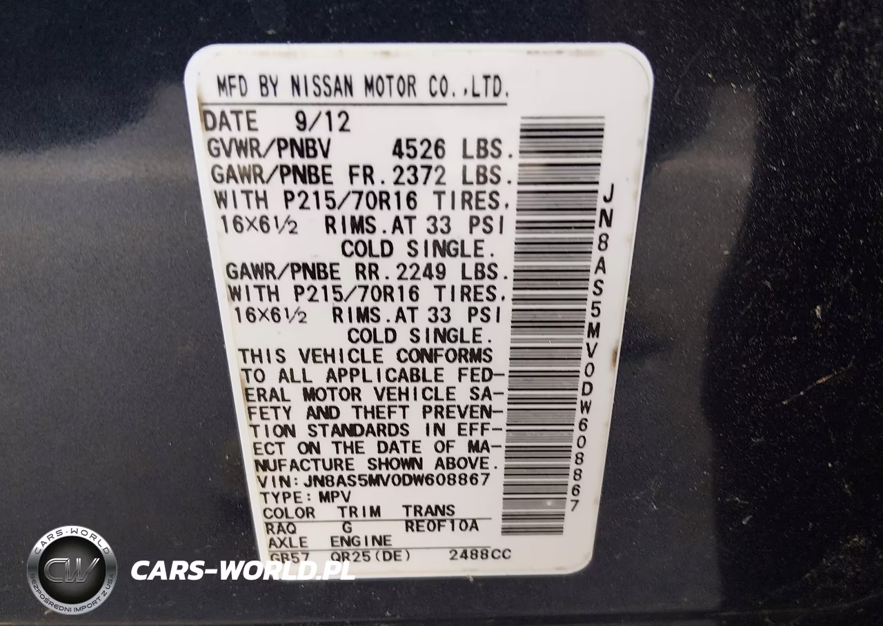 2013 Nissan Rogue S VIN:JN8AS5MV0DW608867 - 9
