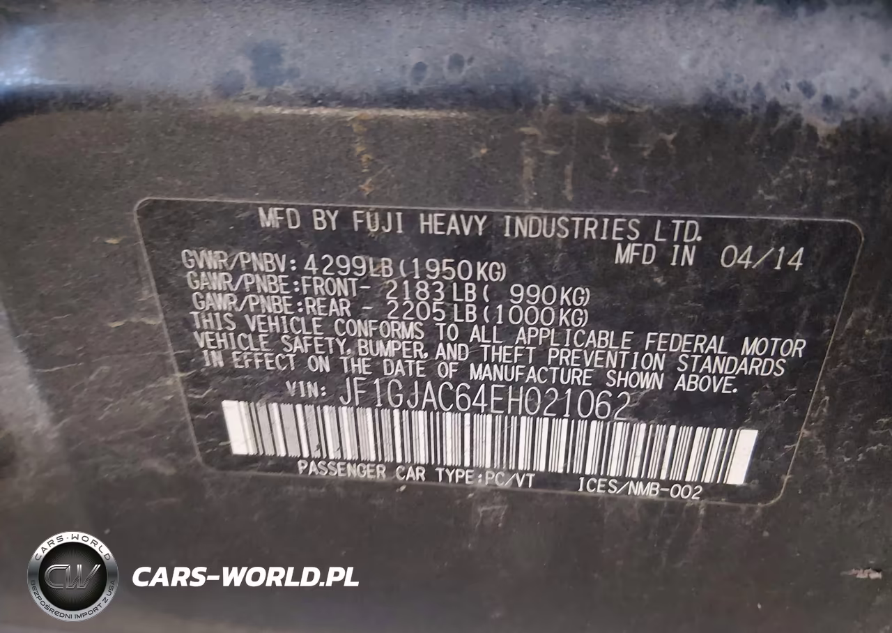 2014 Subaru Impreza 2.0I Premium VIN:JF1GJAC64EH021062 - 9