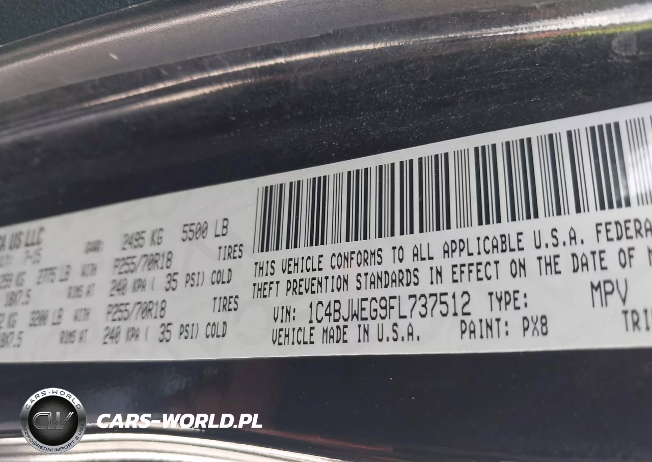 2015 Jeep Wrangler Unlimited Sahara VIN:1C4BJWEG9FL737512 - 9