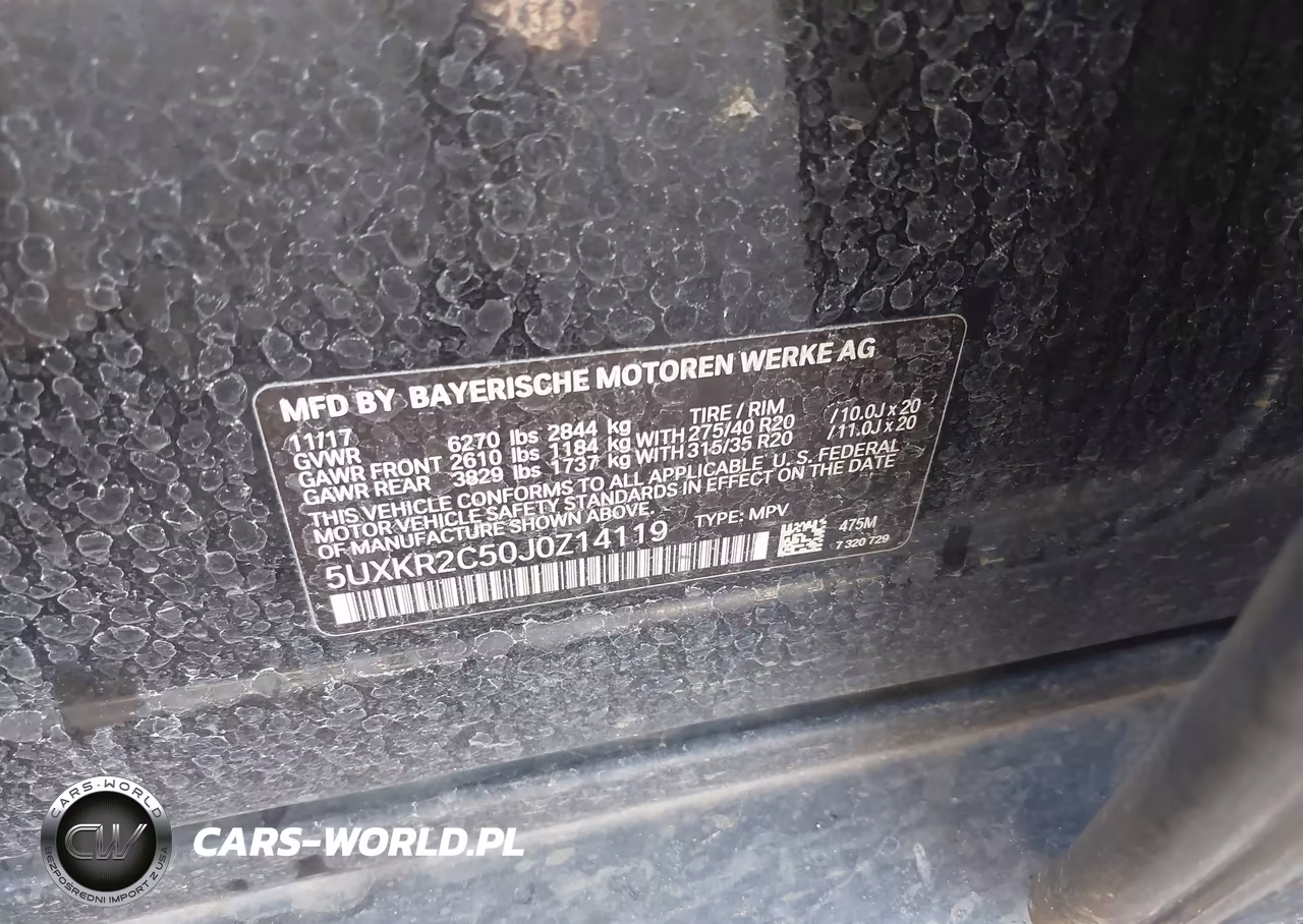 2018 BMW X5 Sdrive35I VIN:5UXKR2C50J0Z14119 - 9