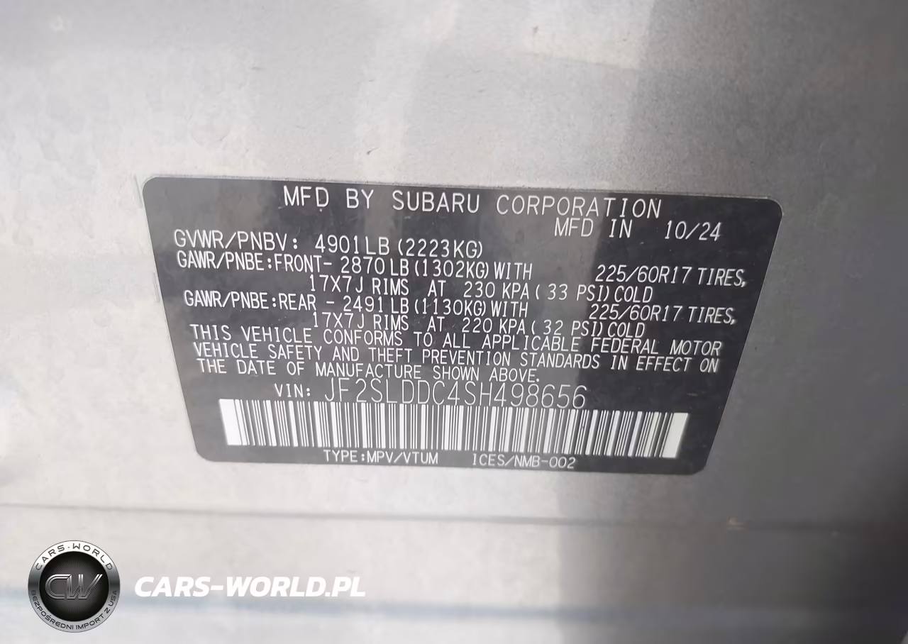 2025 Subaru Forester Premium VIN:JF2SLDDC4SH498656 - 9