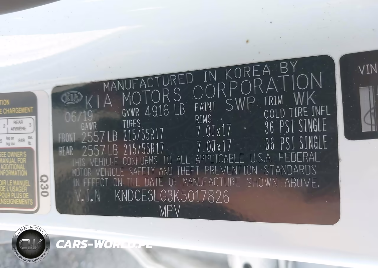 2019 Kia Niro Ev Ex Premium VIN:KNDCE3LG3K5017826 - 9