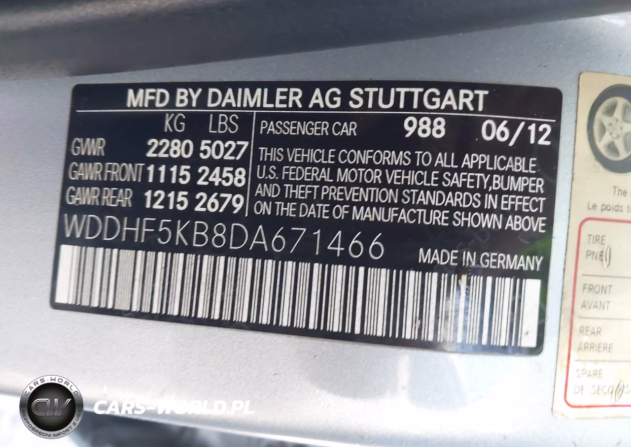 2013 Mercedes-Benz E 350 VIN:WDDHF5KB8DA671466 - 9