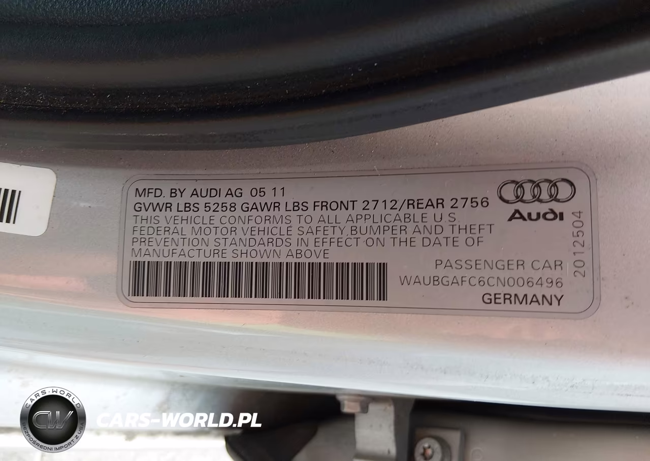 2012 Audi A6 3.0T Premium VIN:WAUBGAFC6CN006496 - 9