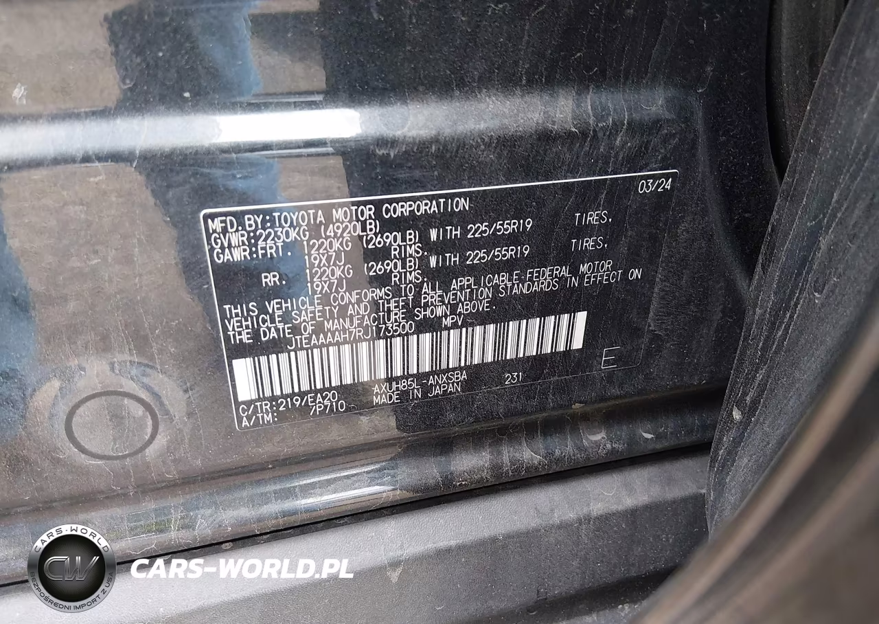 2024 Toyota Venza Limited VIN:JTEAAAAH7RJ173500 - 9