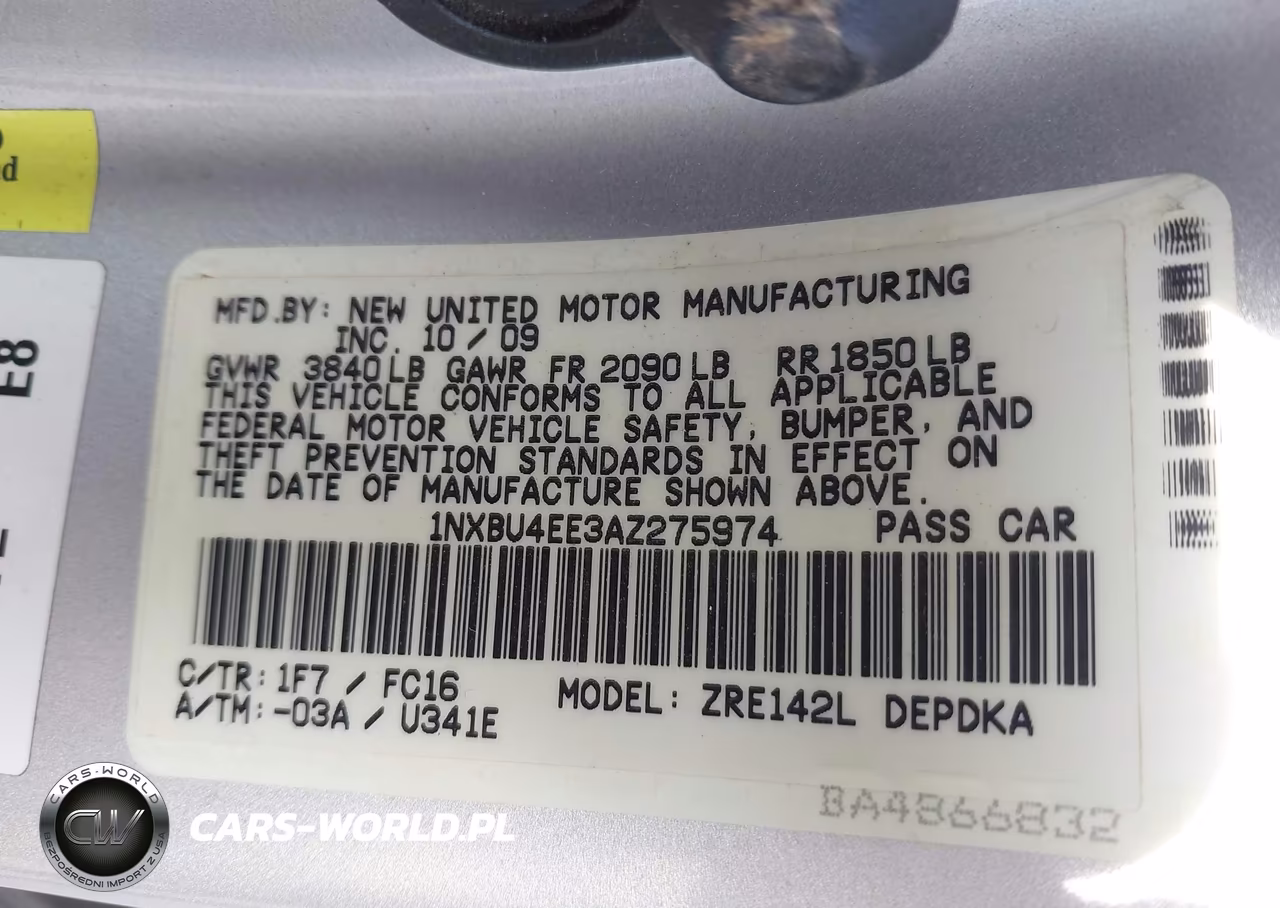 2010 Toyota Corolla Le VIN:1NXBU4EE3AZ275974 - 9