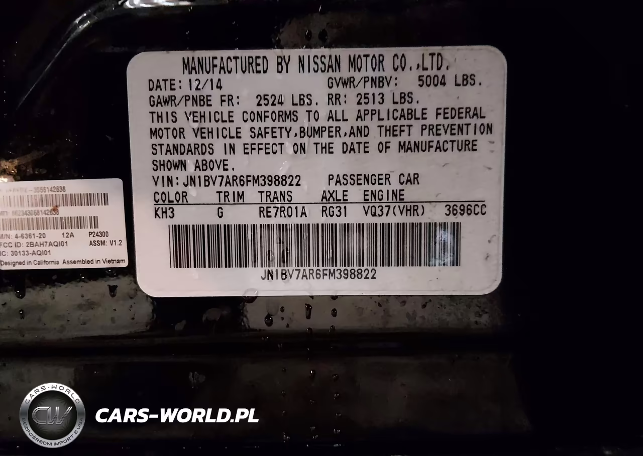 2015 Infiniti Q50 Premium VIN:JN1BV7AR6FM398822 - 9