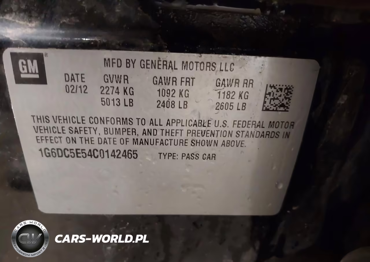 2012 Cadillac Cts Standard VIN:1G6DC5E54C0142465 - 9