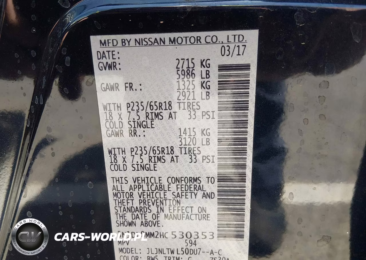 2017 Infiniti Qx60 VIN:5N1DL0MM2HC530353 - 9