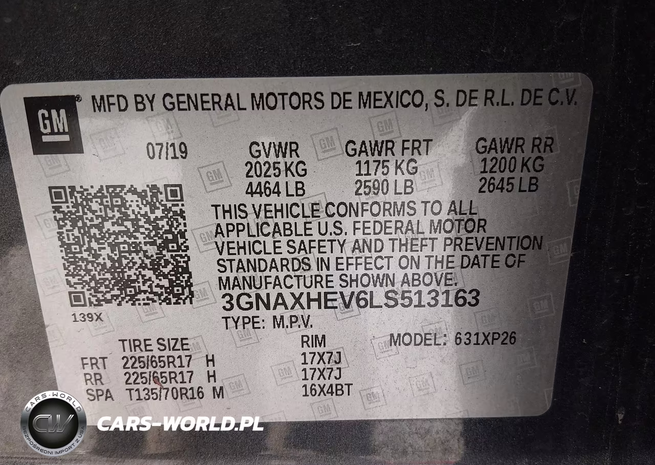 2020 Chevrolet Equinox Fwd Ls VIN:3GNAXHEV6LS513163 - 9