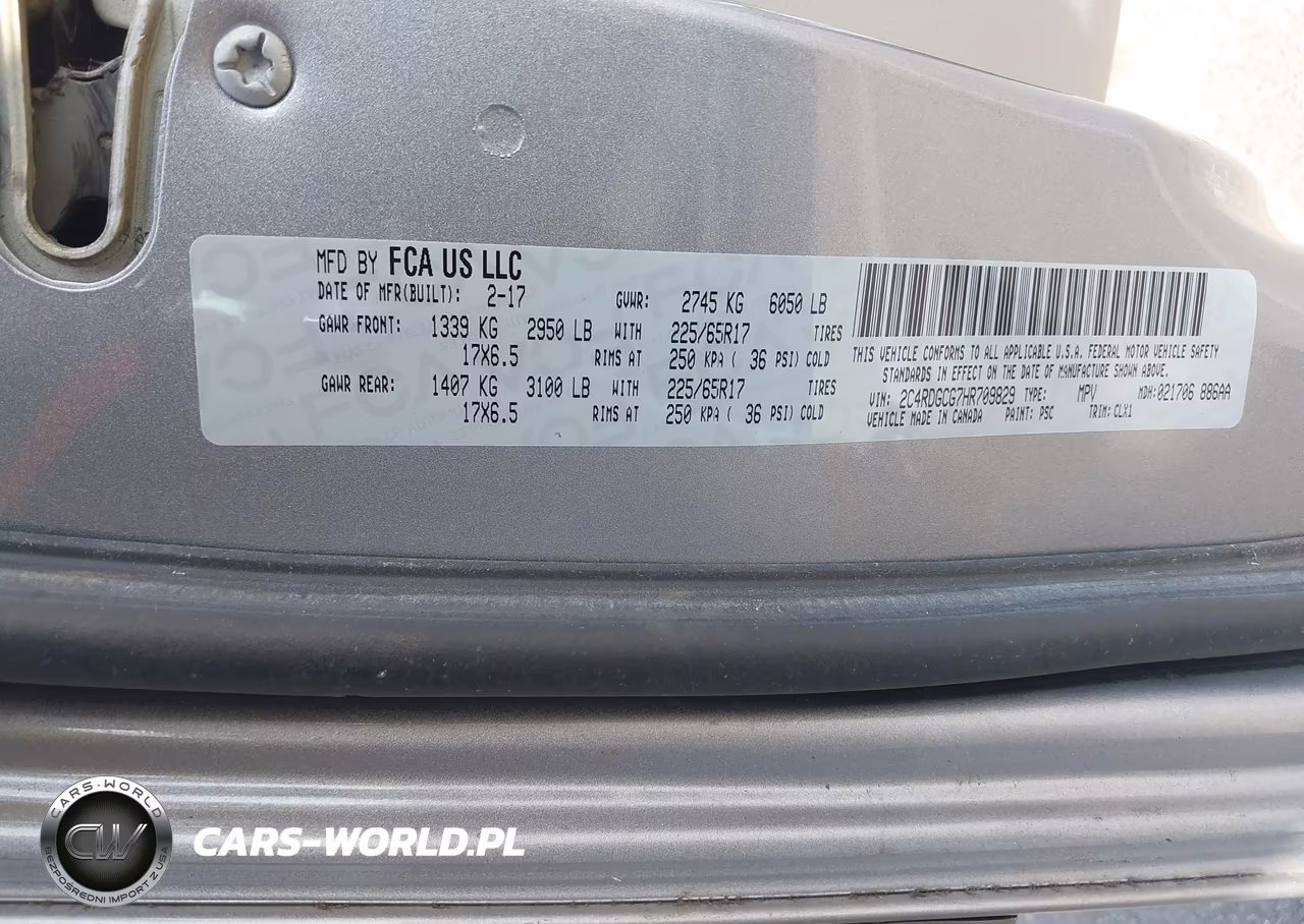 2017 Dodge Grand Caravan Sxt VIN:2C4RDGCG7HR709829 - 9