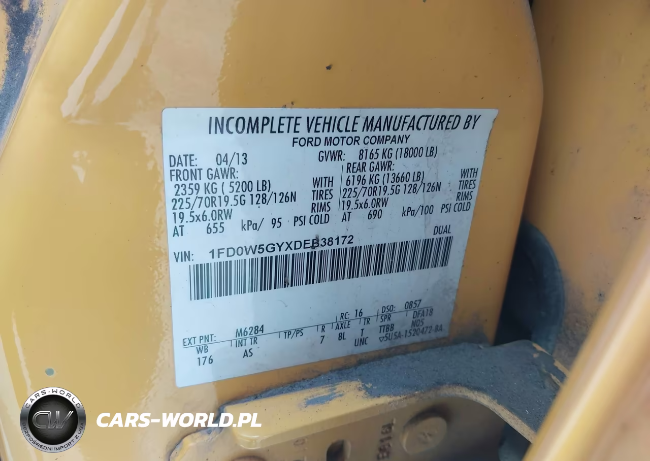 2013 Ford F550 Super Duty VIN:1FD0W5GYXDEB38172 - 9