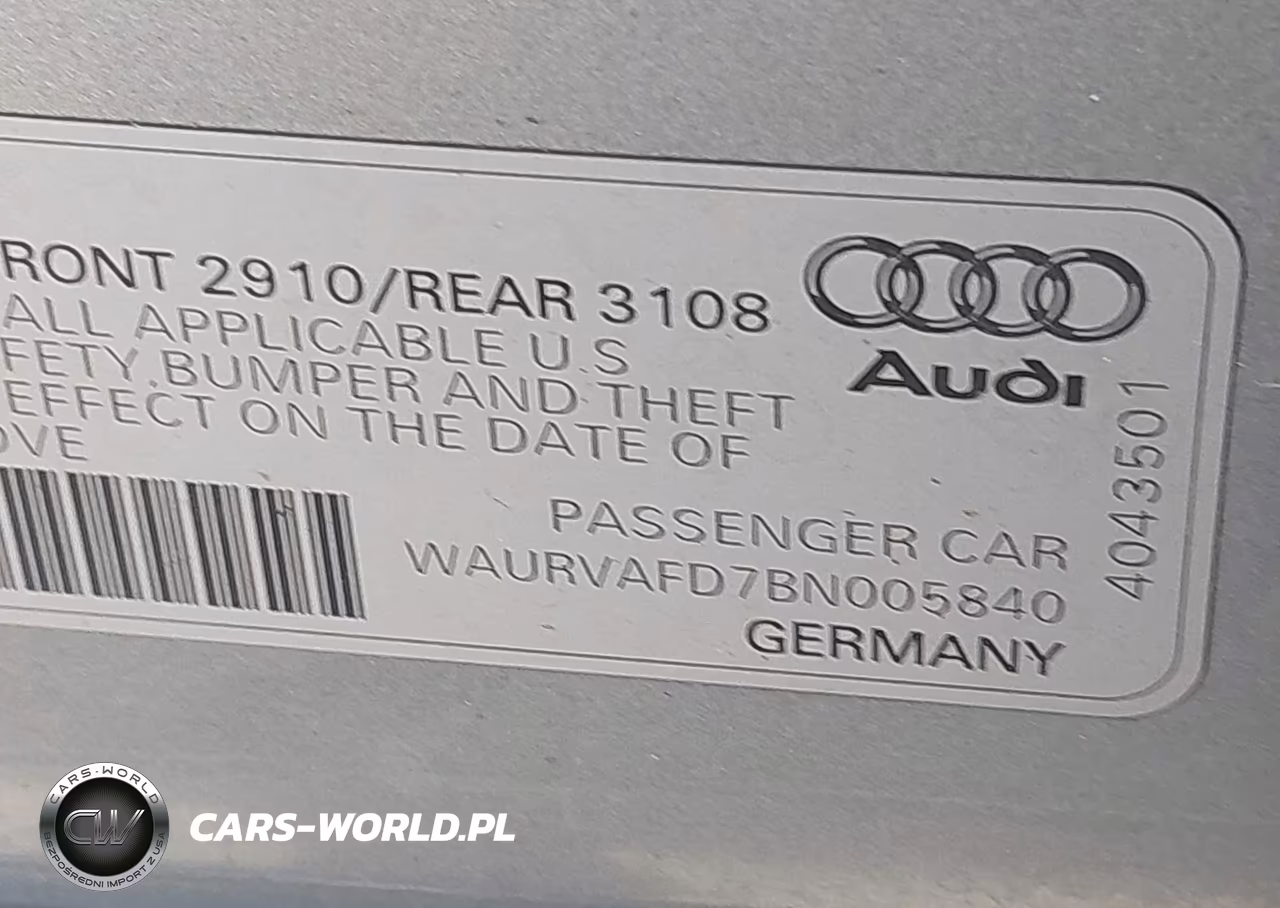 2011 Audi A8 L 4.2 VIN:WAURVAFD7BN005840 - 9