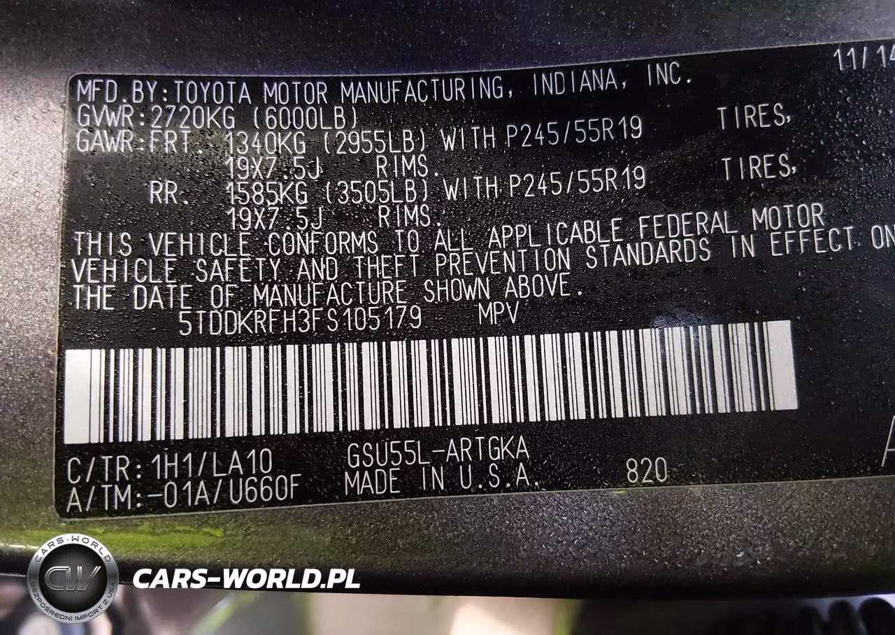 2015 Toyota Highlander Limited Platinum V6 VIN:5TDDKRFH3FS105179 - 9