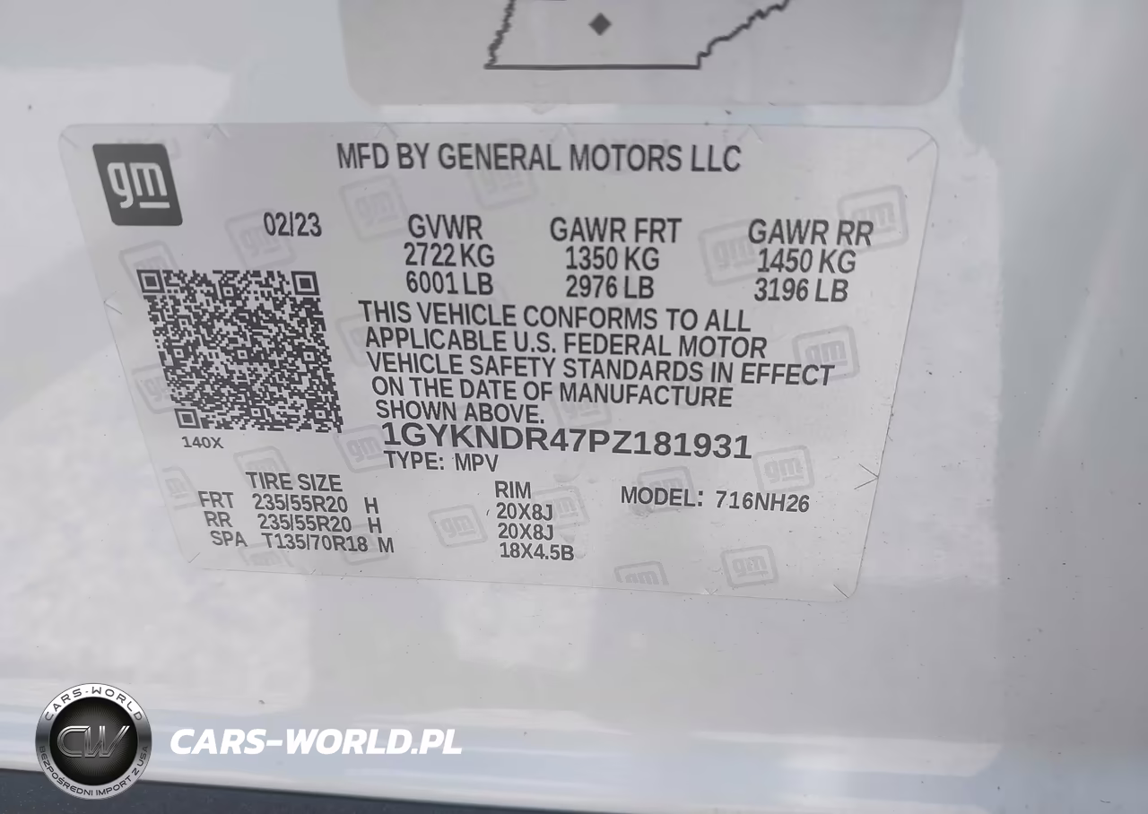 2023 Cadillac Xt5 Awd Premium Luxury VIN:1GYKNDR47PZ181931 - 9