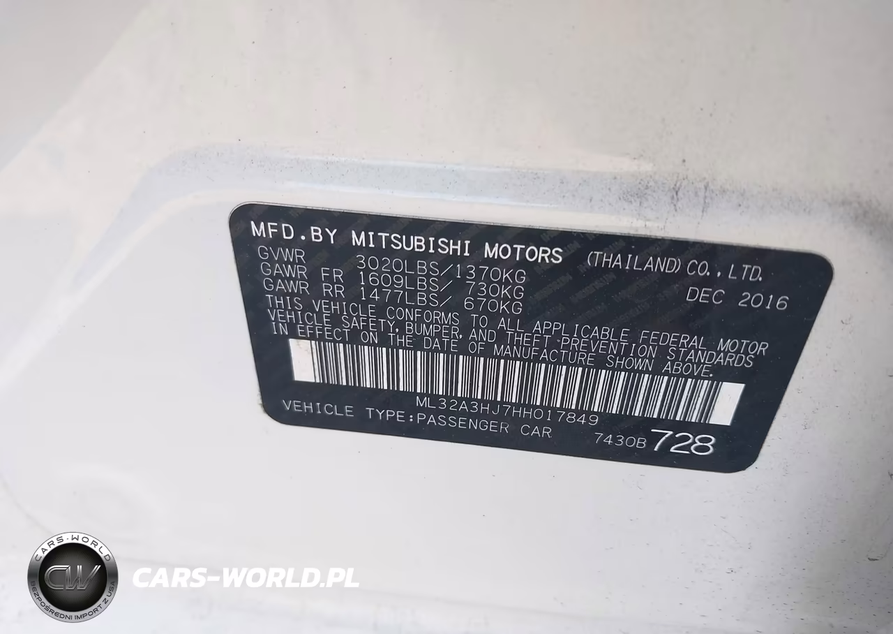 2017 Mitsubishi Mirage Es VIN:ML32A3HJ7HH017849 - 9