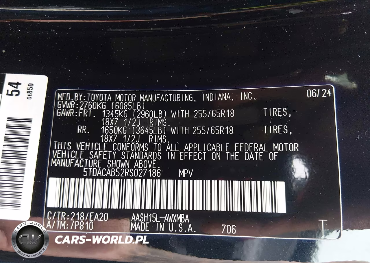 2024 Toyota Grand Highlander Hybrid Xle VIN:5TDACAB52RS027186 - 9