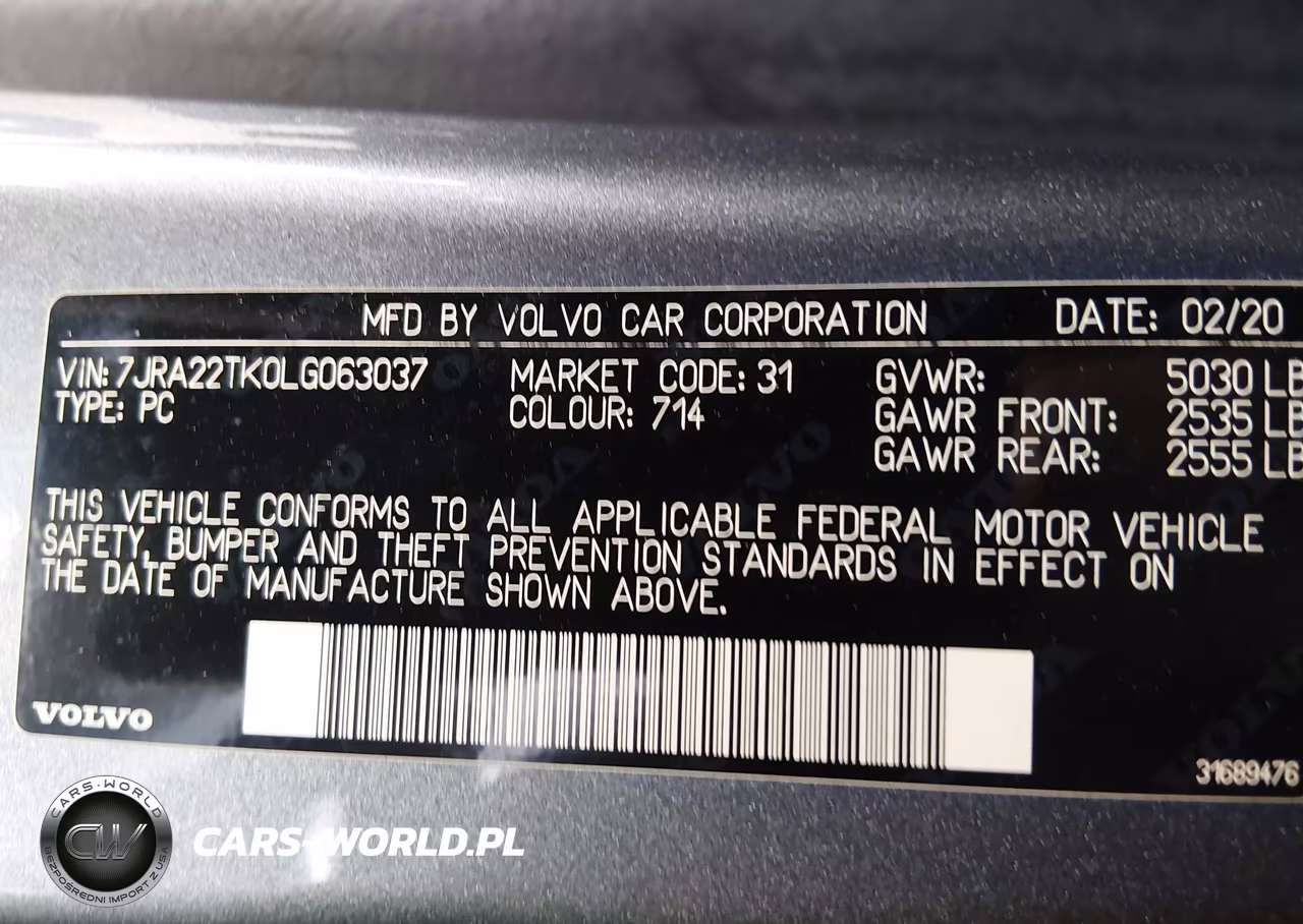2020 Volvo S60 T6 Momentum VIN:7JRA22TK0LG063037 - 9