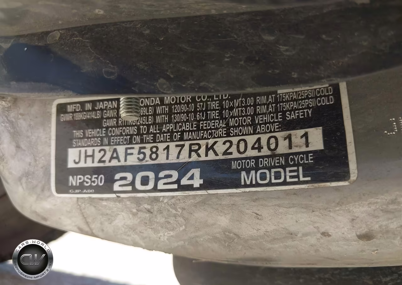 2024 Honda Nps50 VIN:JH2AF5817RK204011 - 10
