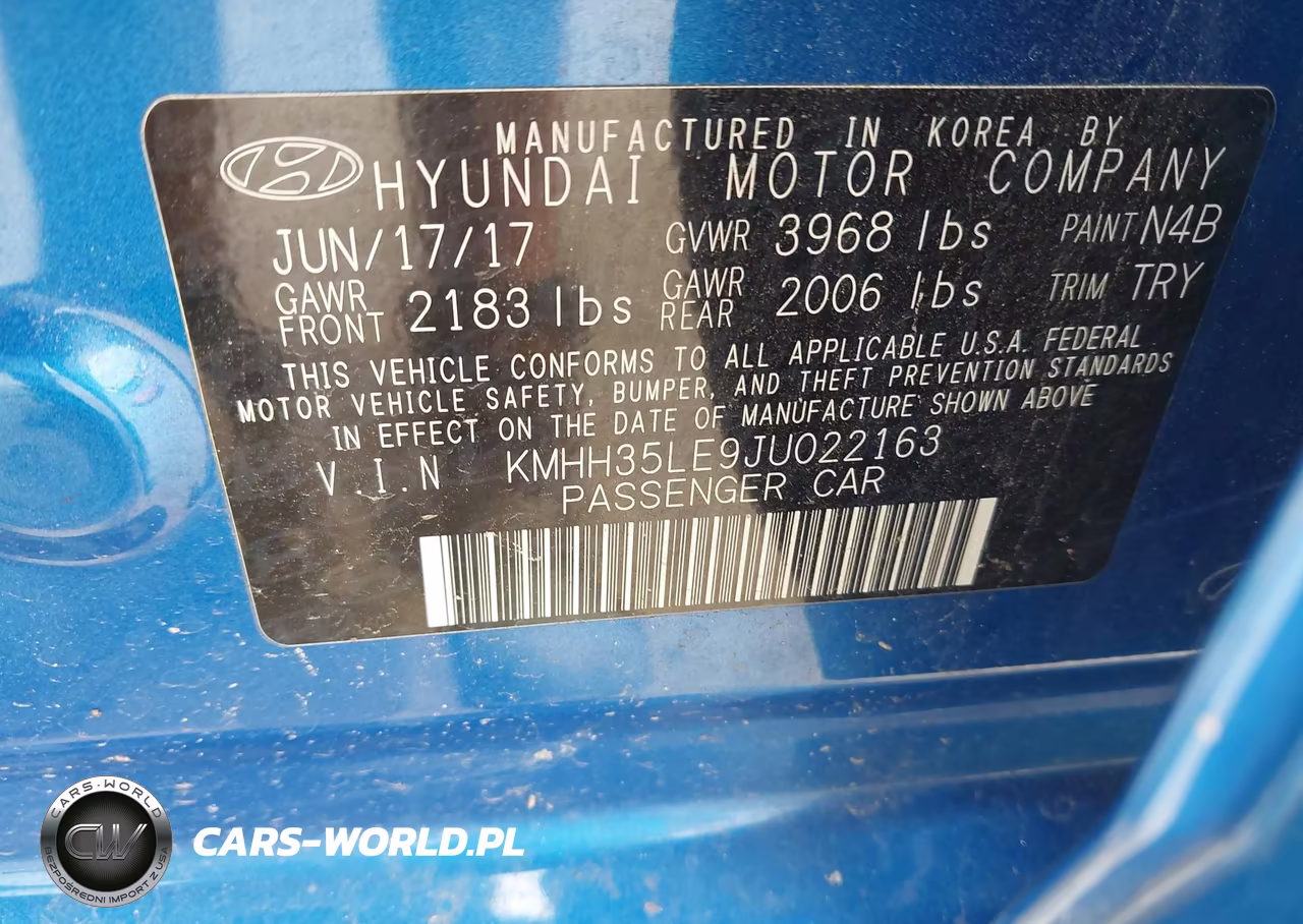 2018 Hyundai Elantra Gt VIN:KMHH35LE9JU022163 - 9