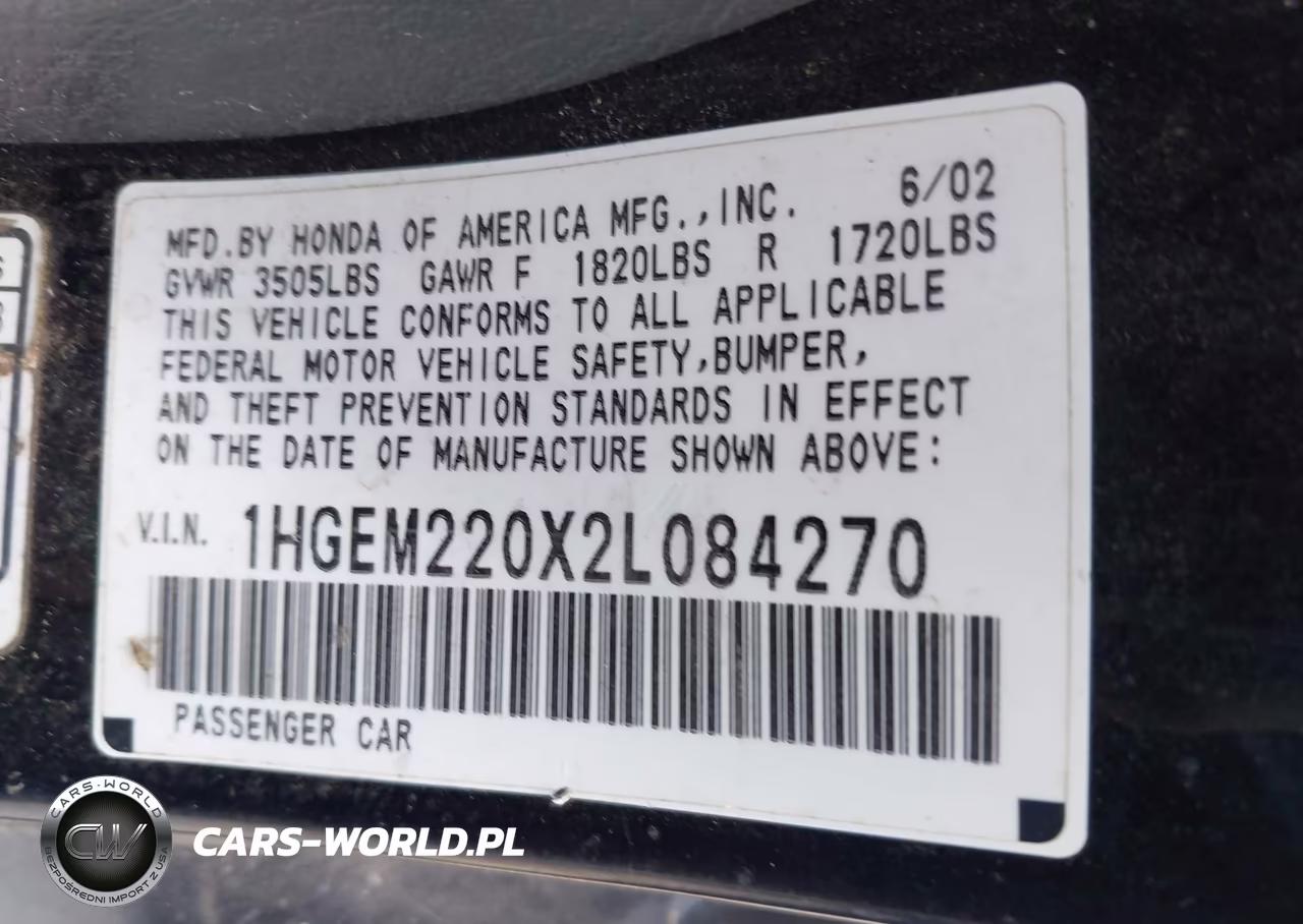 2002 Honda Civic Ex VIN:1HGEM220X2L084270 - 9