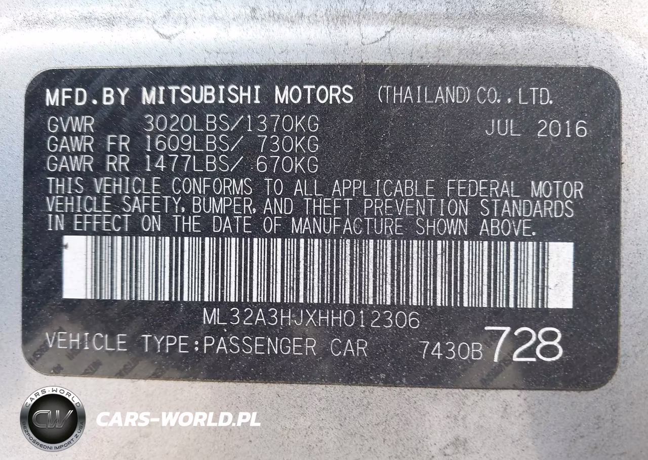 2017 Mitsubishi Mirage Es VIN:ML32A3HJXHH012306 - 9
